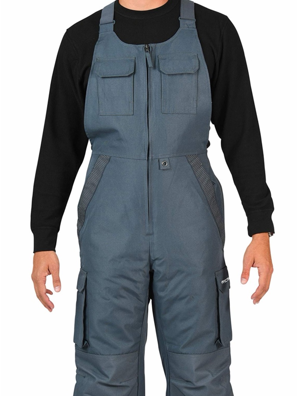 Arctix Gray-Blue Insulated Ski Bib Overalls